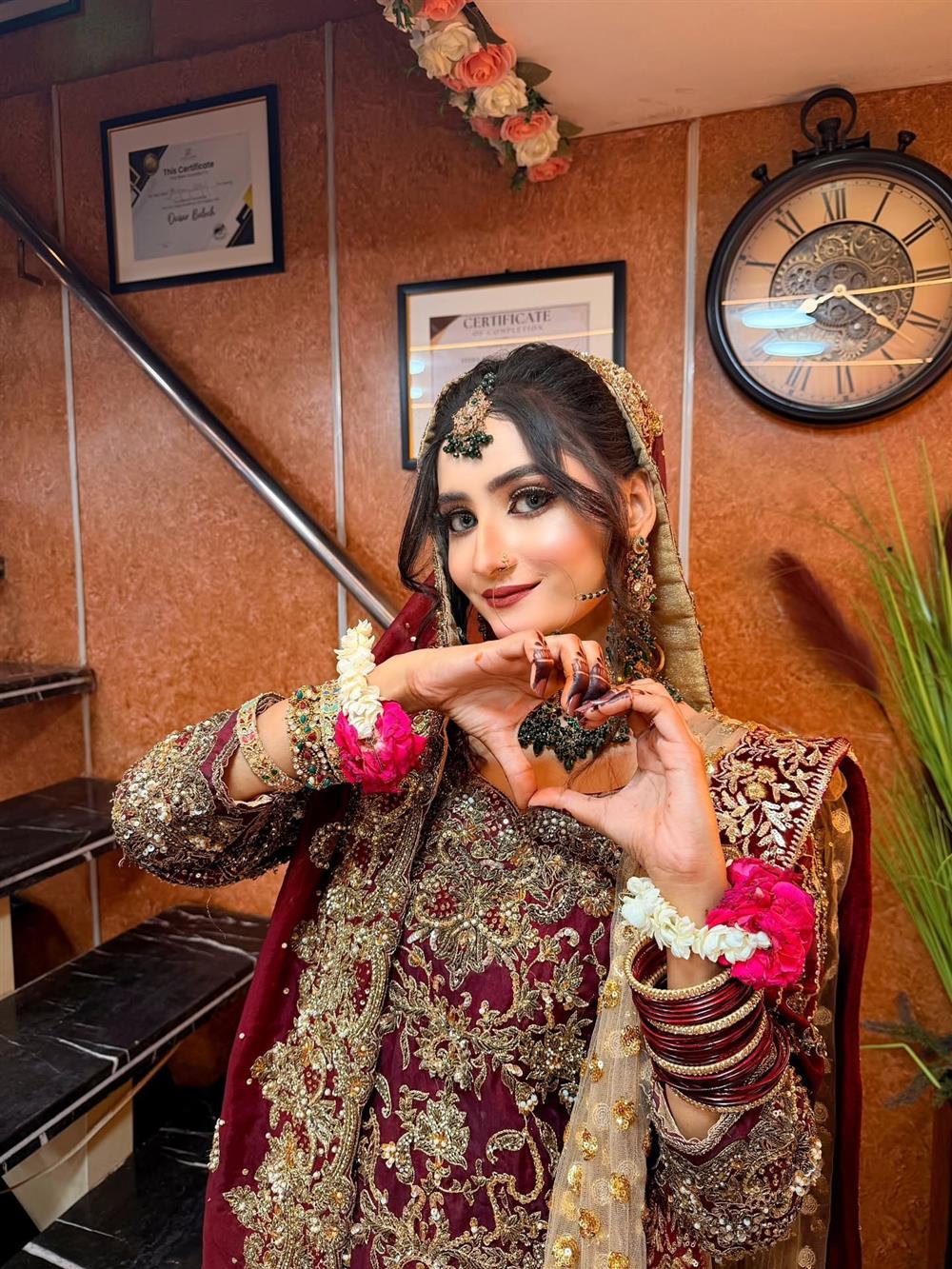 Bride at Divas Beauty Salon, Karachi